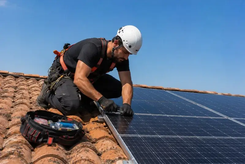 Maintenance et monitoring de panneaux solaires à Trédion