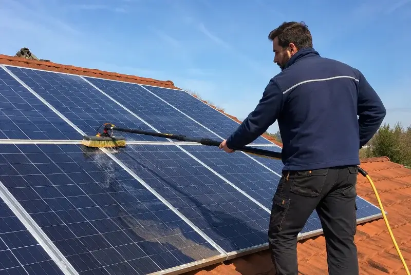 Nettoyage et entretien de panneaux solaires à Trédion