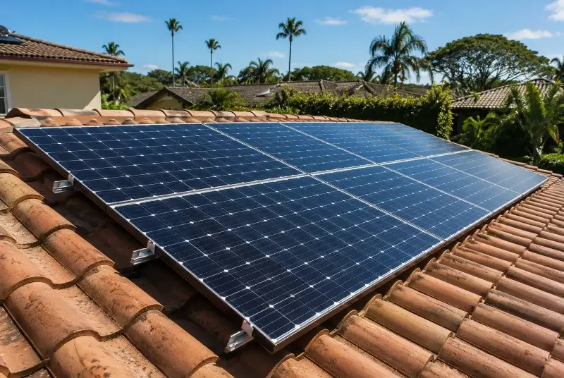 Installation de panneaux solaires à Trédion